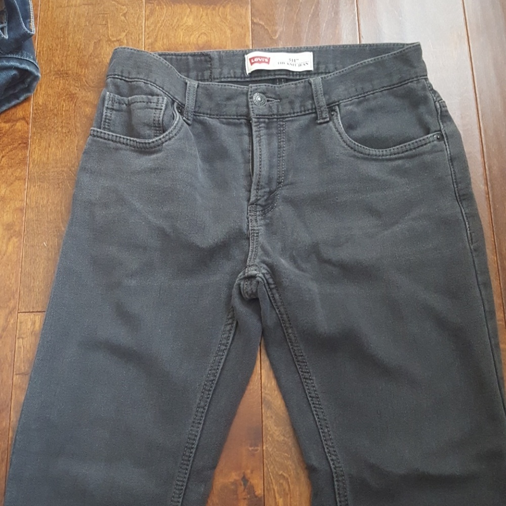 Black knit jeans levis